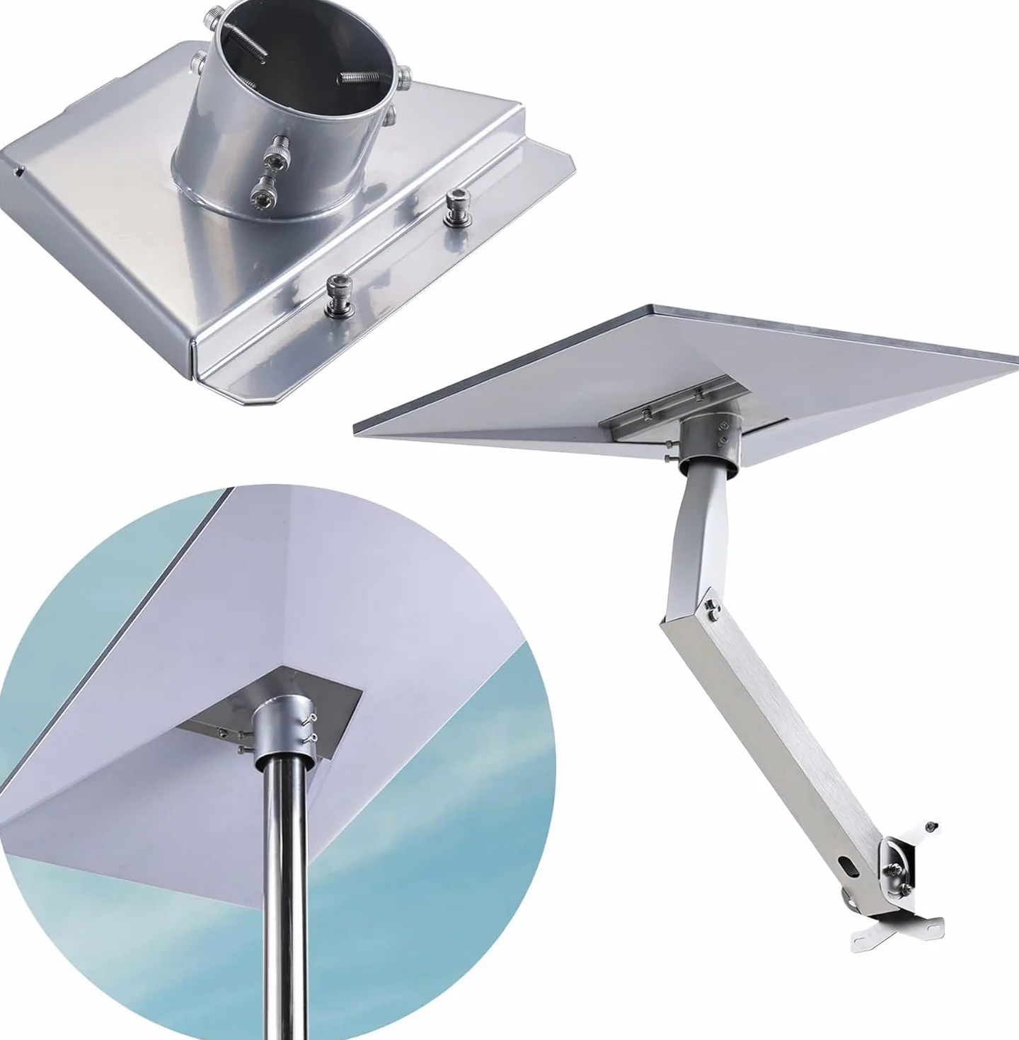 Compatible avec Starlink Mini Gen 3, Le Lit Complet D'internet par Satellite pour Starlink, Fixation Support pour Starlink Gen 3, Comprenant le Plat Standard V3 Ainsi Que Le Kit de Montage
