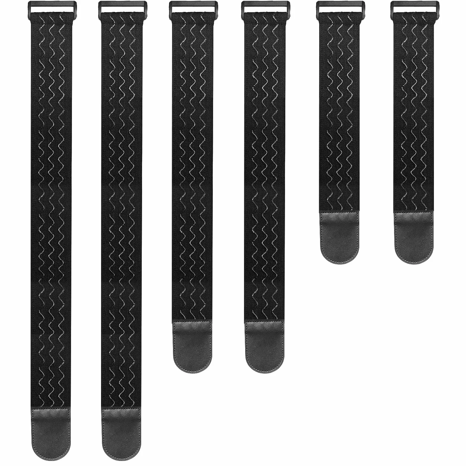 Upbeat Sangles Elastiques avec Anti-dérapantes 3 tailles(61/46/30cm x 5cm), Attache Cable Scratch Multi-Usages pour Vélo, protection de pantalons, bagages, tapis de yoga, camping, tuyaux, câbles etc