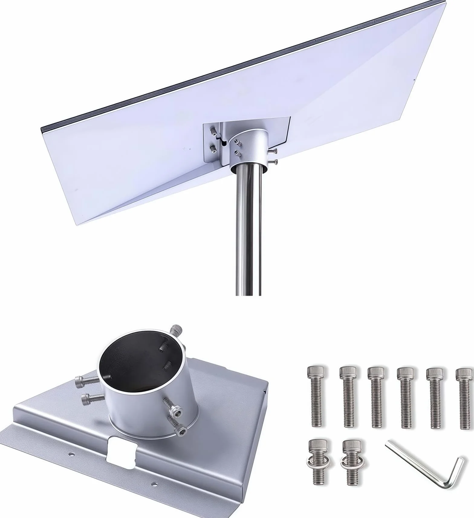 Compatible avec Starlink Mini Gen 3, Le Lit Complet D'internet par Satellite pour Starlink, Fixation Support pour Starlink Gen 3, Comprenant le Plat Standard V3 Ainsi Que Le Kit de Montage