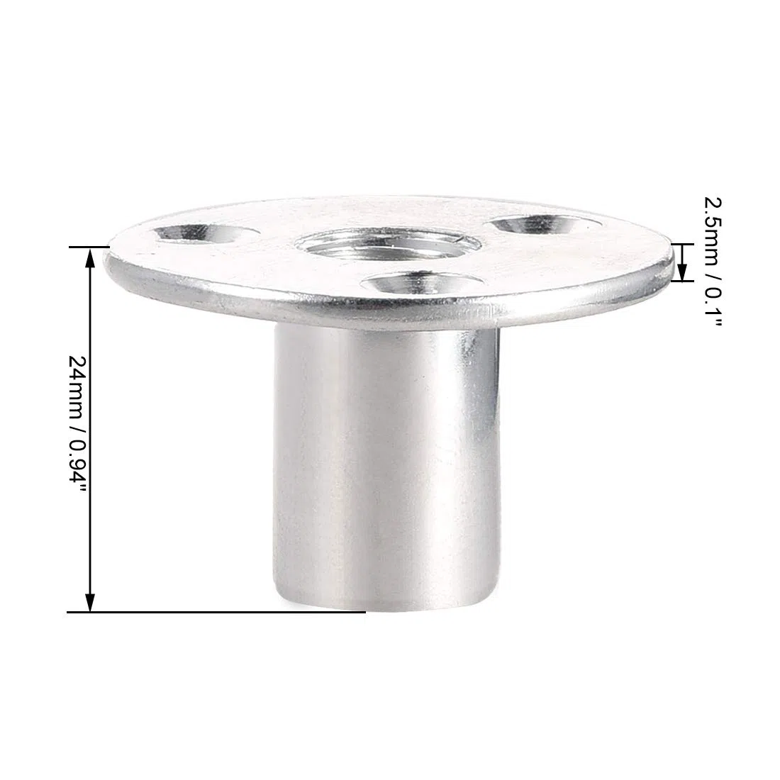 sourcing map 5pcs M12x40x2.5mm Écrou de Bride Trou T écrou Carbone Acier Meuble Insert Femelle Filetage
