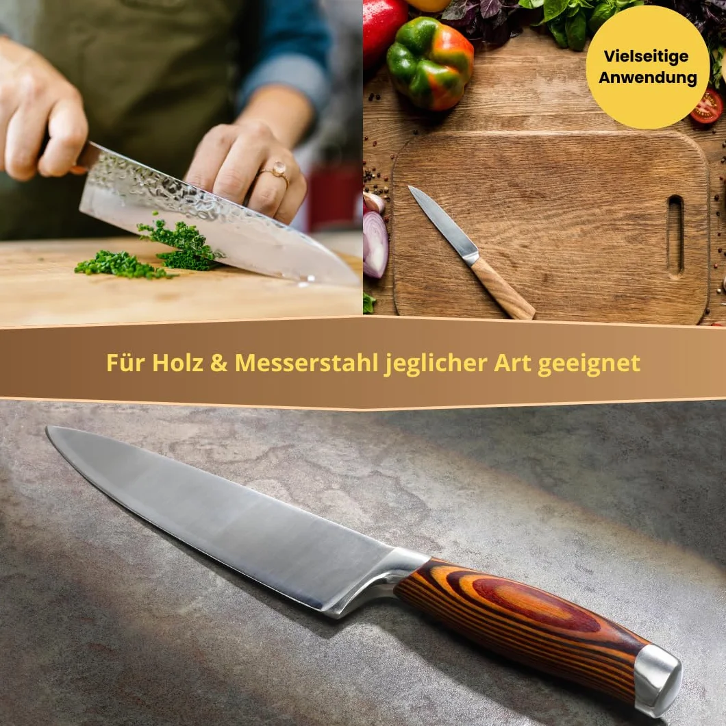 Huile de Camélia de Qualité Alimentaire pour Couteaux et Lames Damassées - Protection Contre la Rouille et la Corrosion - Huile d'Épée Sans Acide