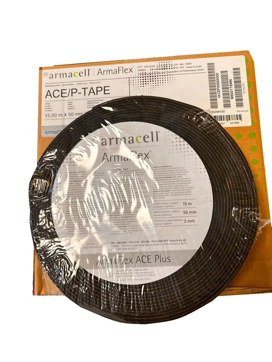 Armaflex Ace Plus Ruban adhésif en caoutchouc isolant 15 m x 50 mm x 3 mm