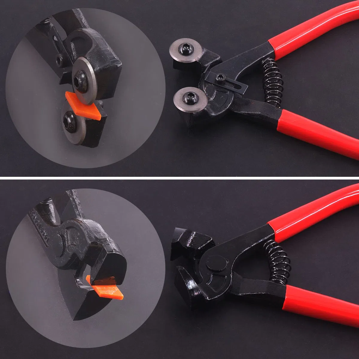 Swpeet Ensemble de 2 outils de mosaïque, comprenant une pince coupe-mosaïque en verre robuste et une pince à carrelage, en acier d'alliage durci renforcé, parfait pour le coupe-mosaïque de carrelage