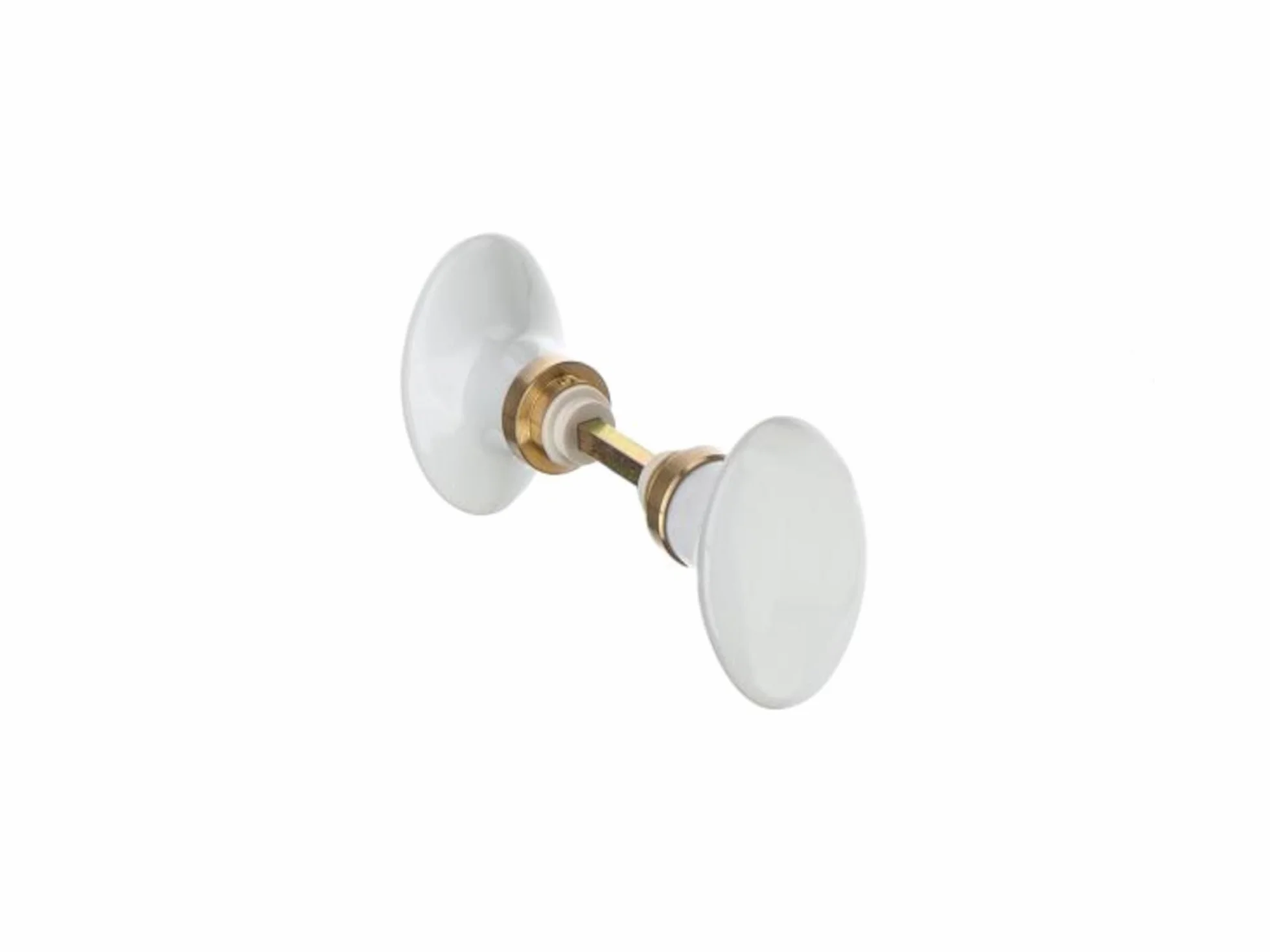 211612 Double Porcelaine Poignée de porte Blanc