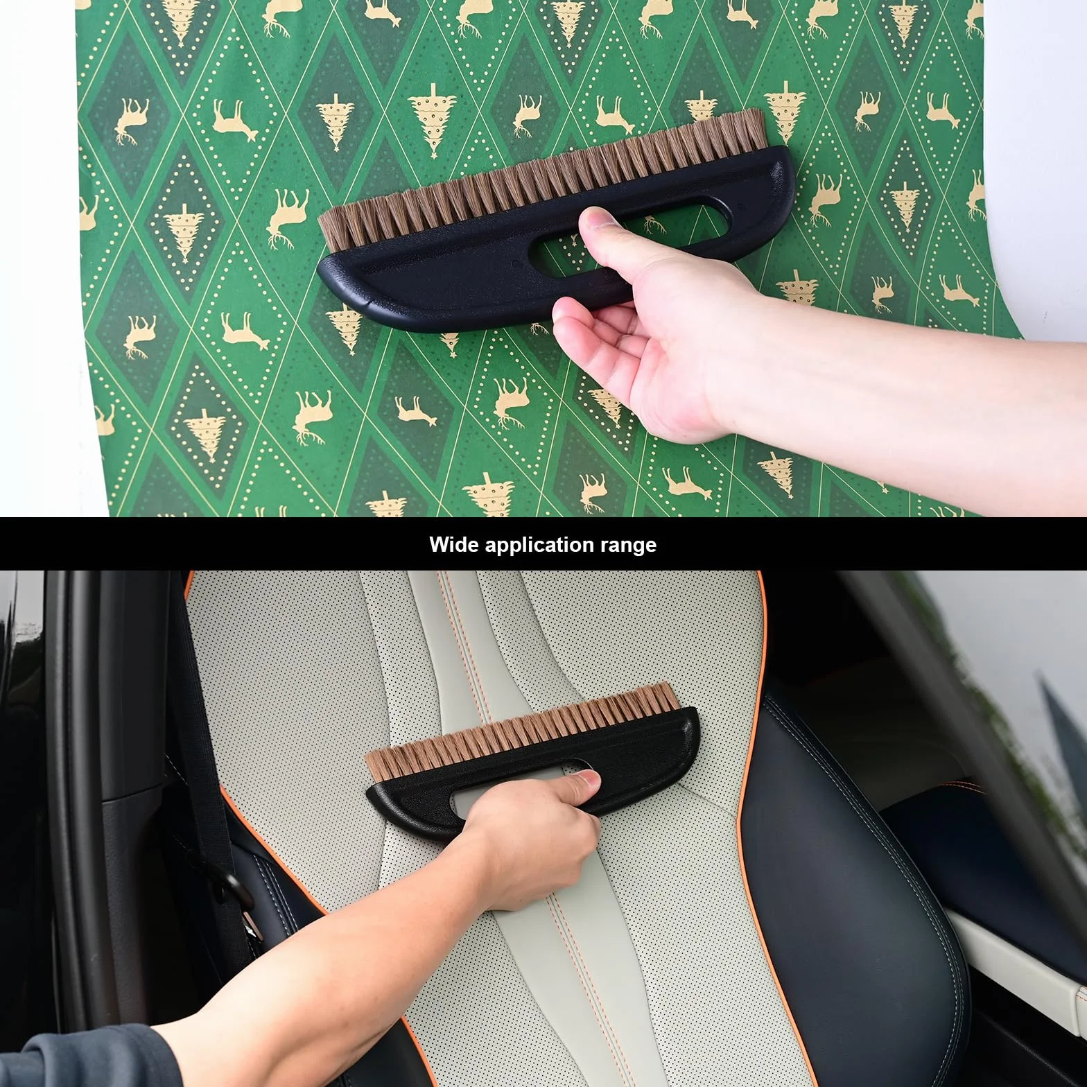 EHDIS Lot de 7 outils de papier peint, y compris brosse à tapisser, raclette en feutre, outil de coupe, kit de papier peint, pour contact adhésif, papier peint, film de fenêtre, vinyle
