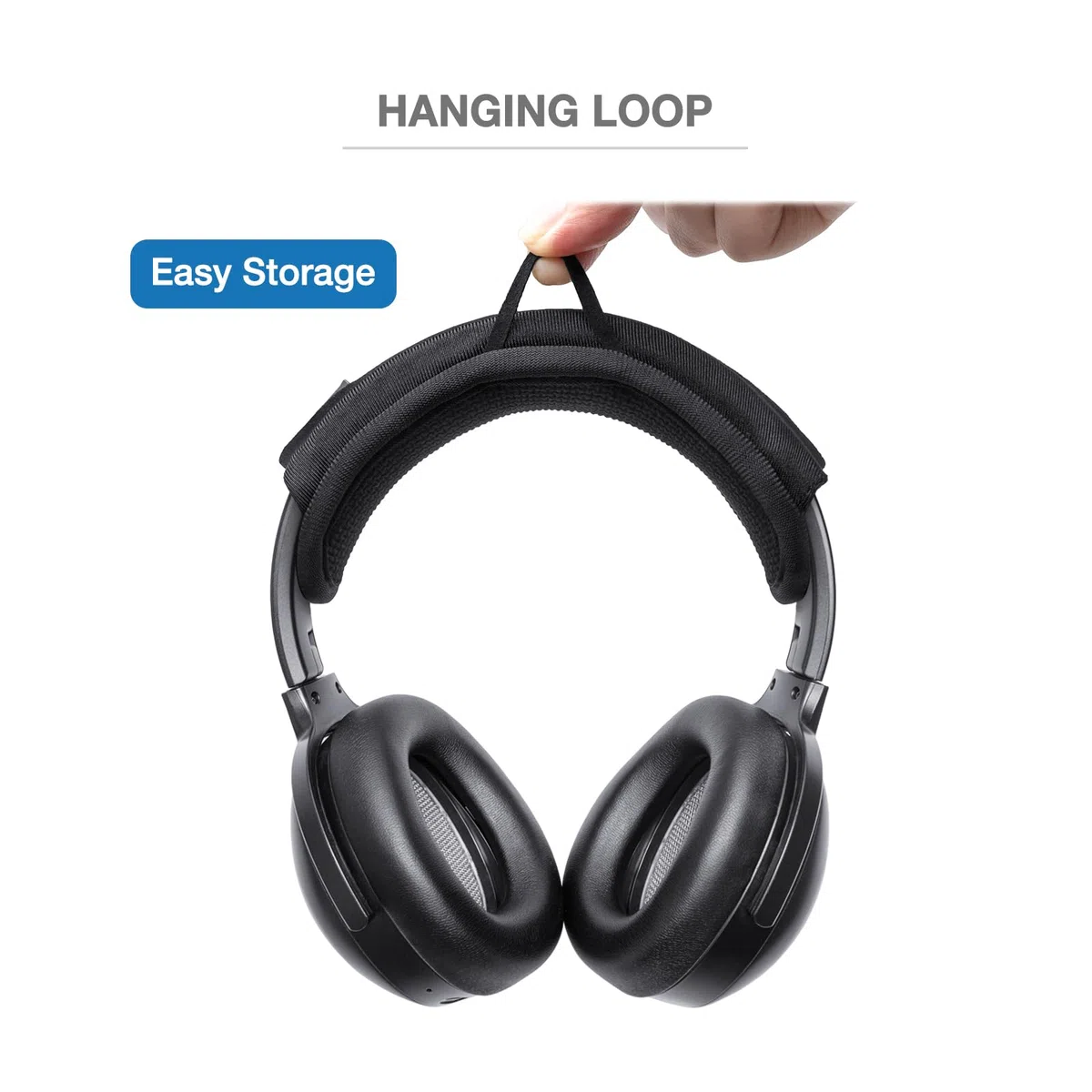 Kit de coussinets de rechange à clipser pour casque Beyerdynamic Lagoon ANC, cuir protéiné et mousse à mémoire de forme à rebond lent pour un confort haut de gamme (marron)