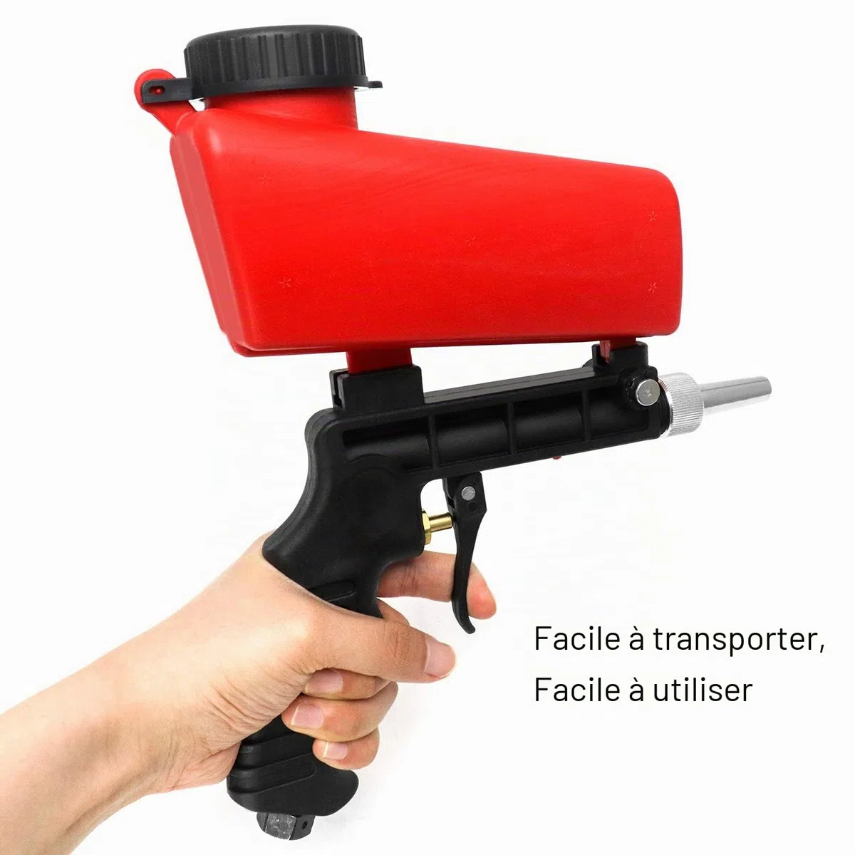 QWORK Pistolet de sablage, Sableuse pneumatique, pour sablage