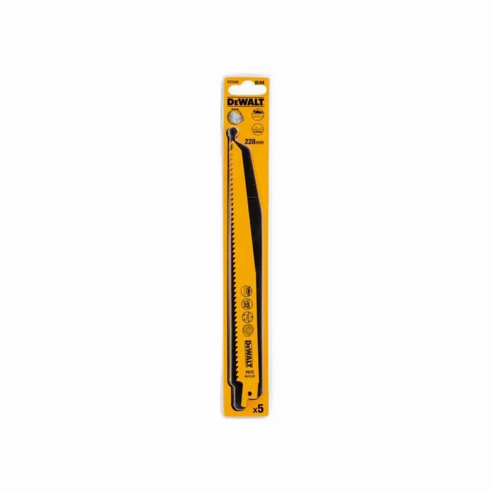 DEWALT DT2349QZ 228mm Lame de scie alternative Coupe rapide bois clouté et plastique (Import Grande Bretagne)