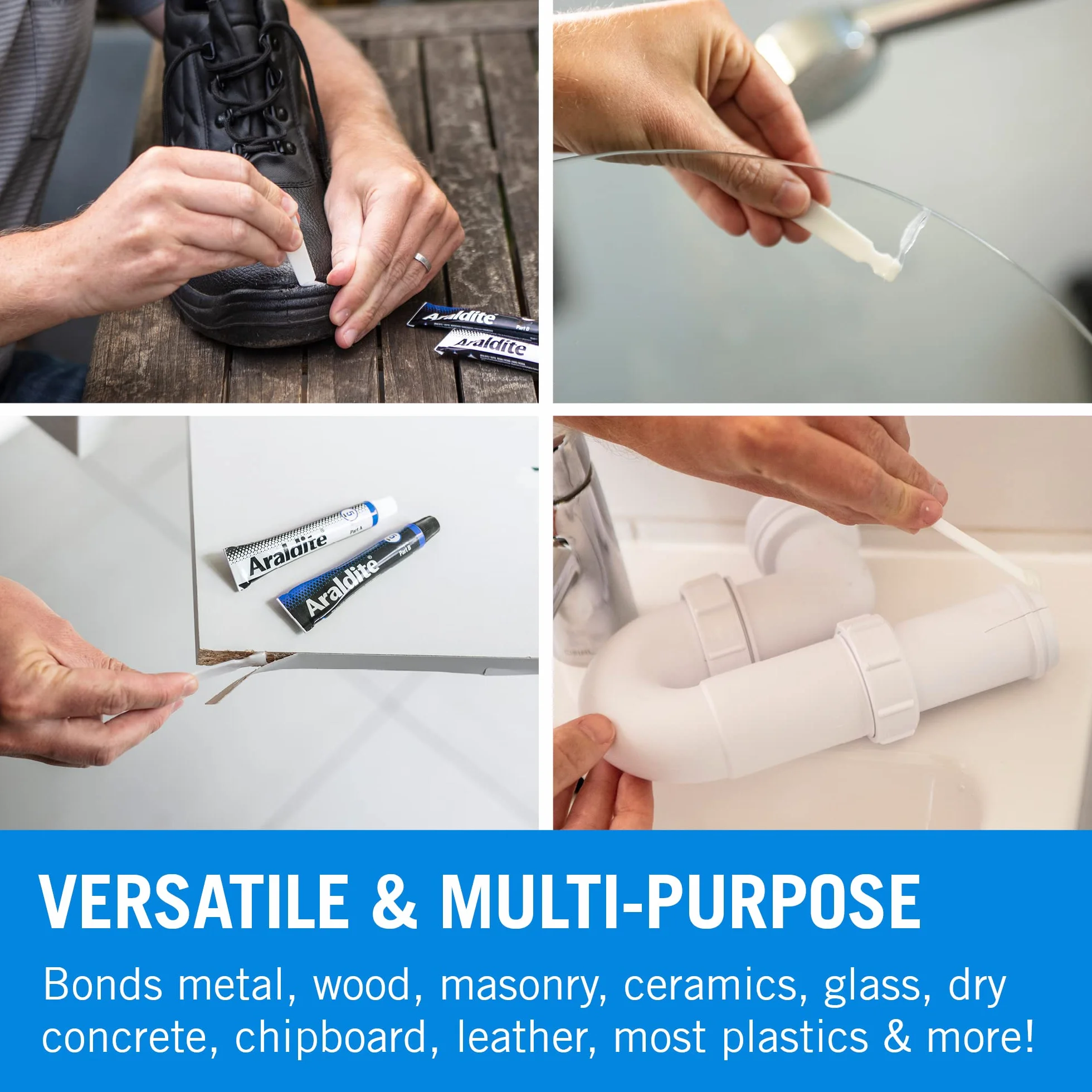 Araldite Standard – Tous matériaux - 2 Tubes Epoxy de 15 ml