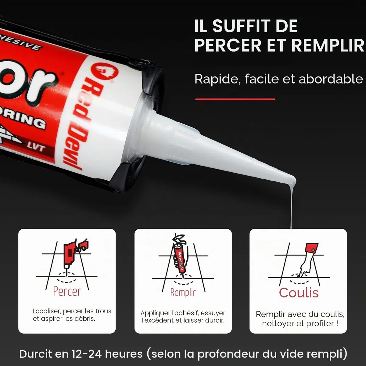 Fix-A-Floor Colle à carrelage extra forte en tube 300 ml