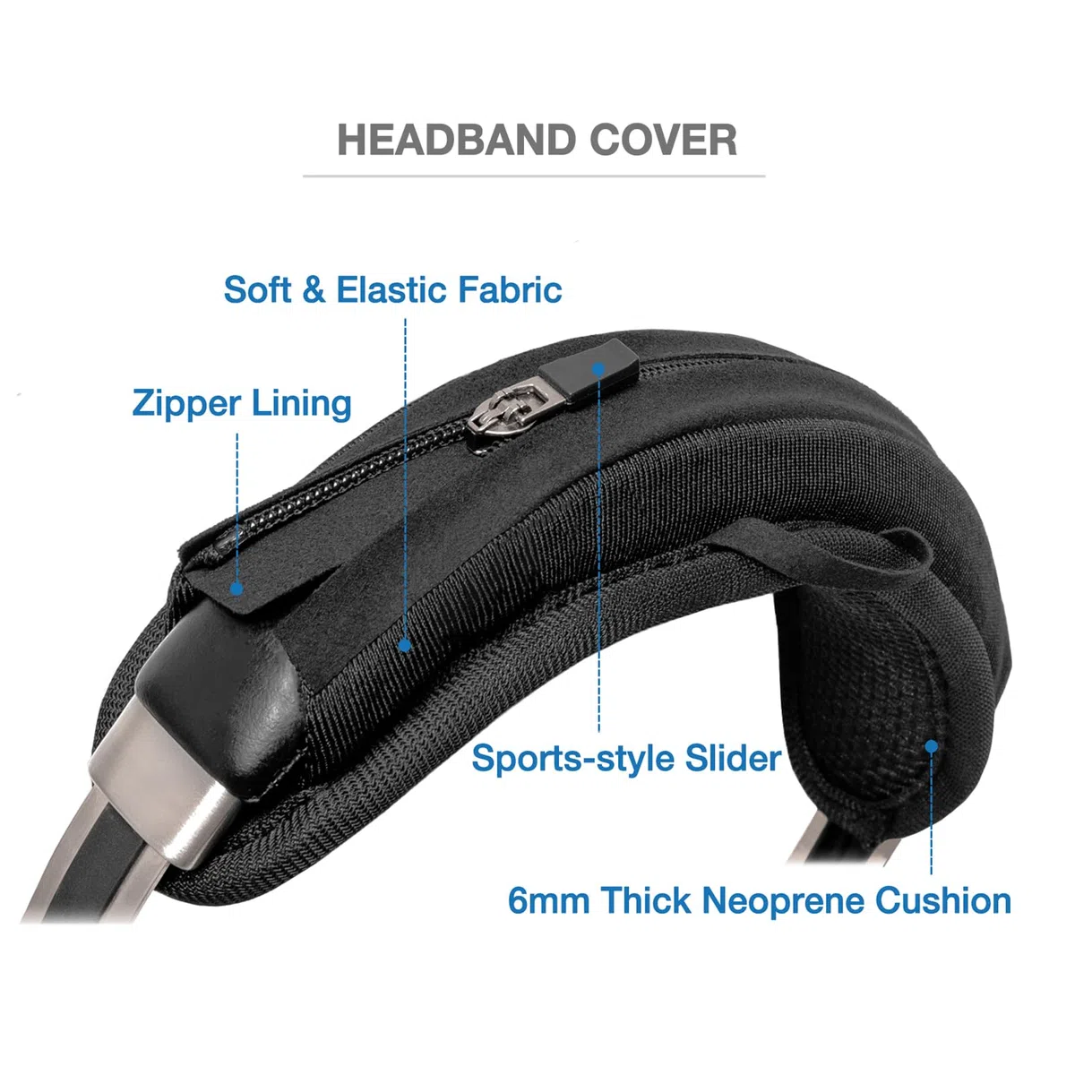 Kit de coussinets de rechange à clipser pour casque Beyerdynamic Lagoon ANC, cuir protéiné et mousse à mémoire de forme à rebond lent pour un confort haut de gamme (marron)