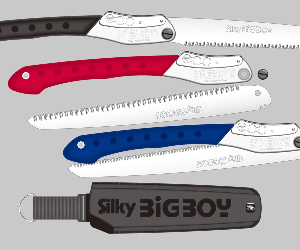Silky BigBoy Scie pliante japonaise avec Big Case, rouge, grossier, 360 mm, 7 dents par pouce