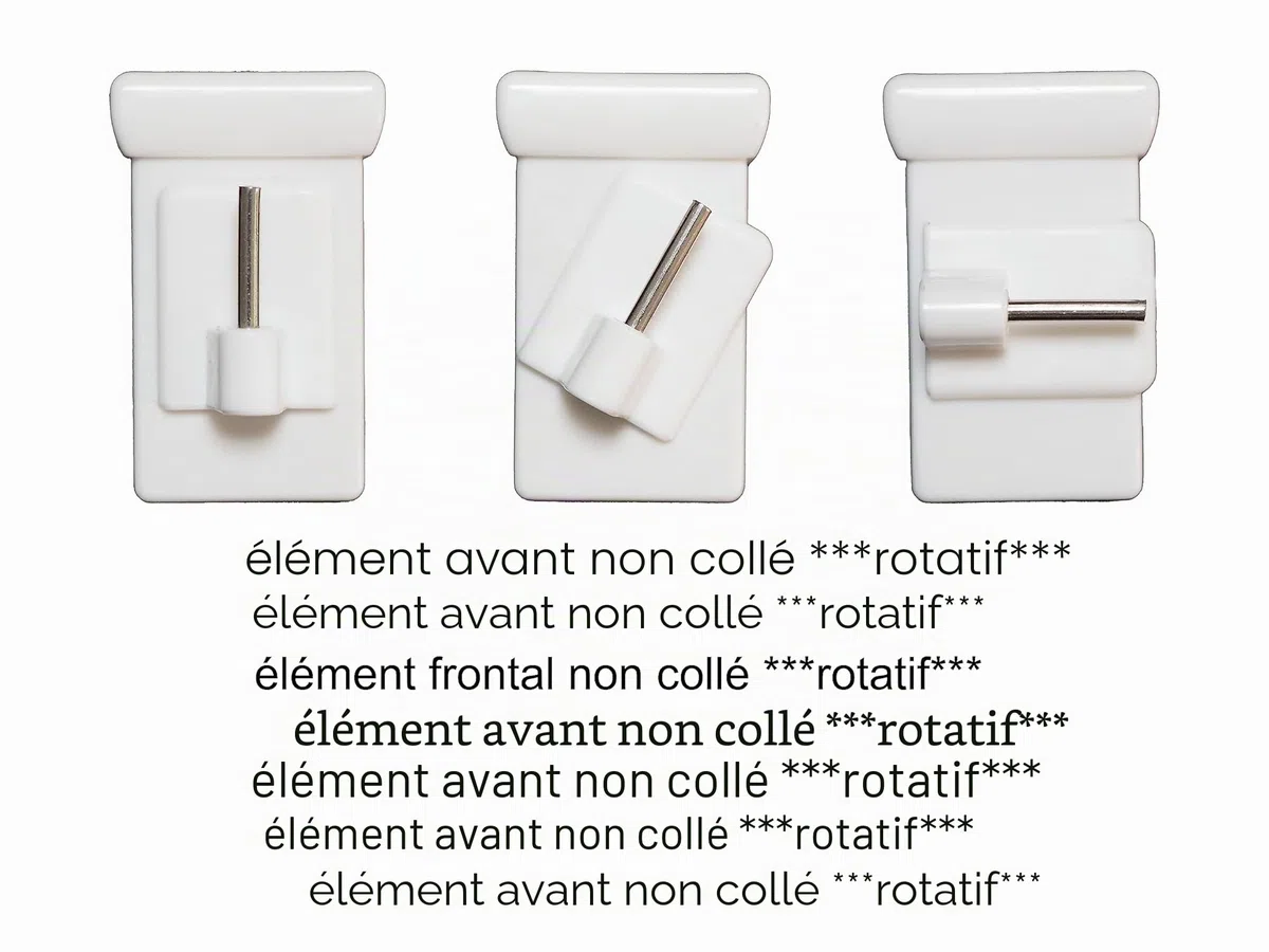 Dekondo Lot de 10 crochets de fenêtre blancs à clipser, épaisseur du battant : 10-27 mm, utilisation universelle pour fixer des décorations