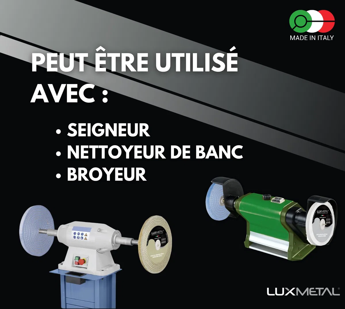 Lux Metal Disque Polissage Moyen Doux 300 mm Coton Jeans Robuste Roue Pour Polisser Miroir Métaux En Acier Inoxydable Disques Polissage Meuleuse En Laiton Cuivre Fer Marbre