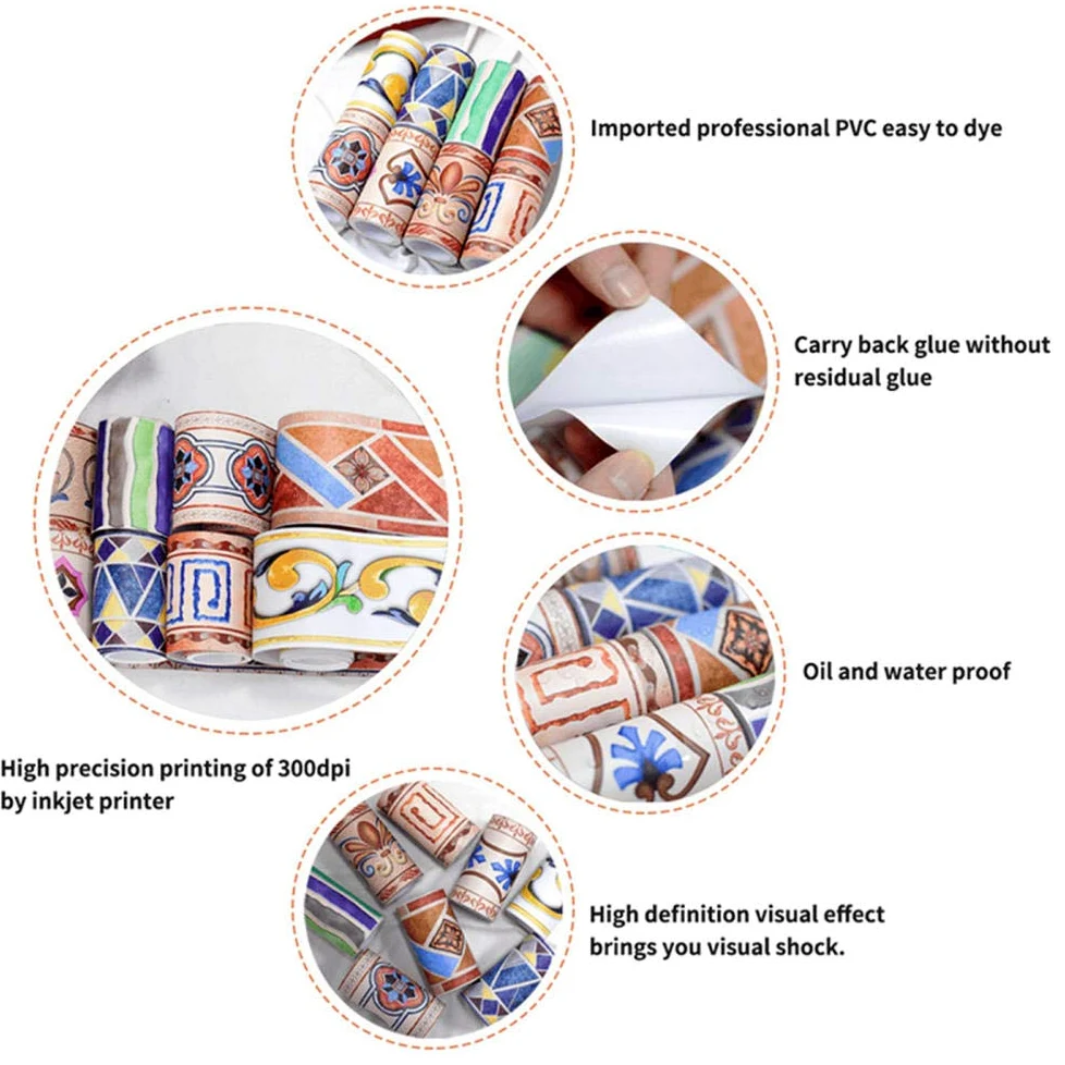 Frises Papier Peint Lavande violette 10 X 1000cm Moulure Murale Autocollant Murals Adhesif Murale Plinthe Adhesive PVC