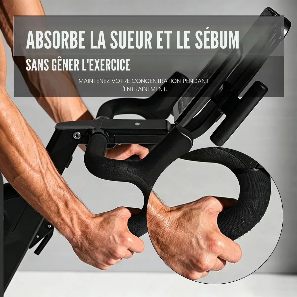WELSTIK Ruban adhésif antidérapant en caoutchouc, ruban ultra résistant et imperméable avec adhésif texturé pour outils et gadgets de bricolage (noir, 5 cm x 5 m)