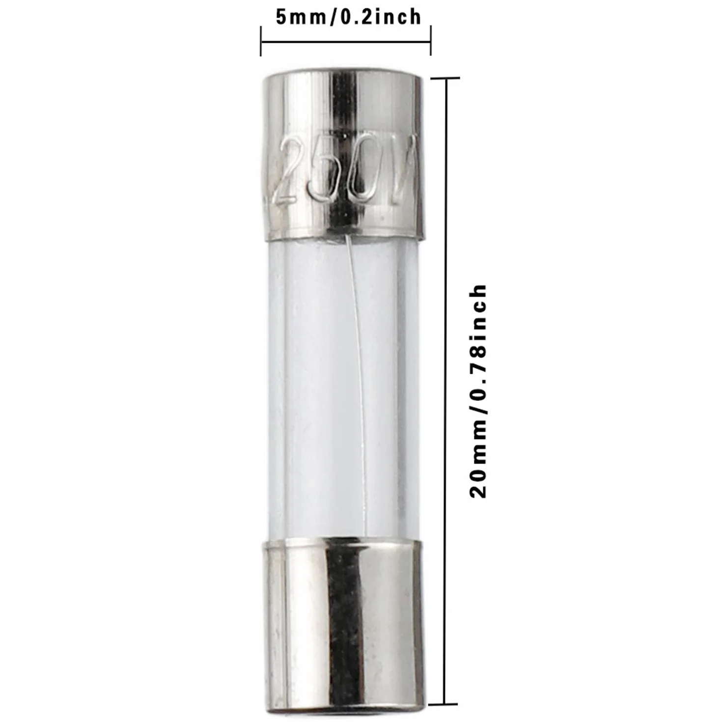 BOJACK 24 valeurs 360 pièces Kit d'assortiment de fusibles en verre à fusion rapide 250V 5x20mm 6x30mm 0,25 0,5 1 2 3 4 5 6 7 8 10 12 15 20A Emballage dans une boîte en plastique transparente