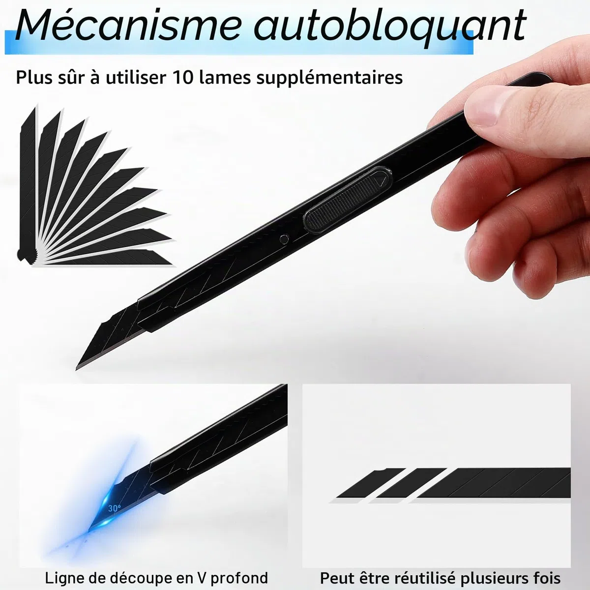 Lot de 6 outils de tapisserie, kit complet incluant brosse à tapisser, outils de tapissage, rouleaux, outil de coupe, outil de lissage de papier peint, set de papier peint pour contact adhésif