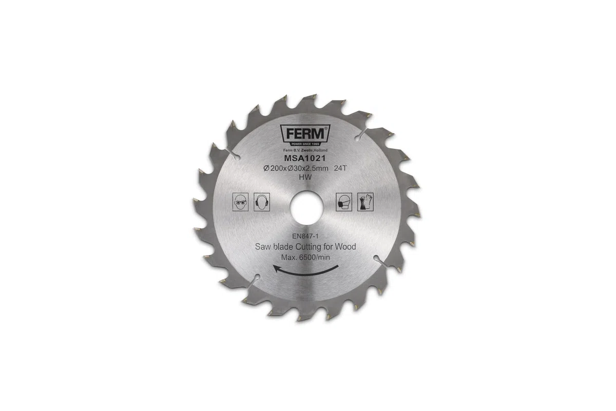 FERM Lame de scie 200x30/16 24T - pour scie de table