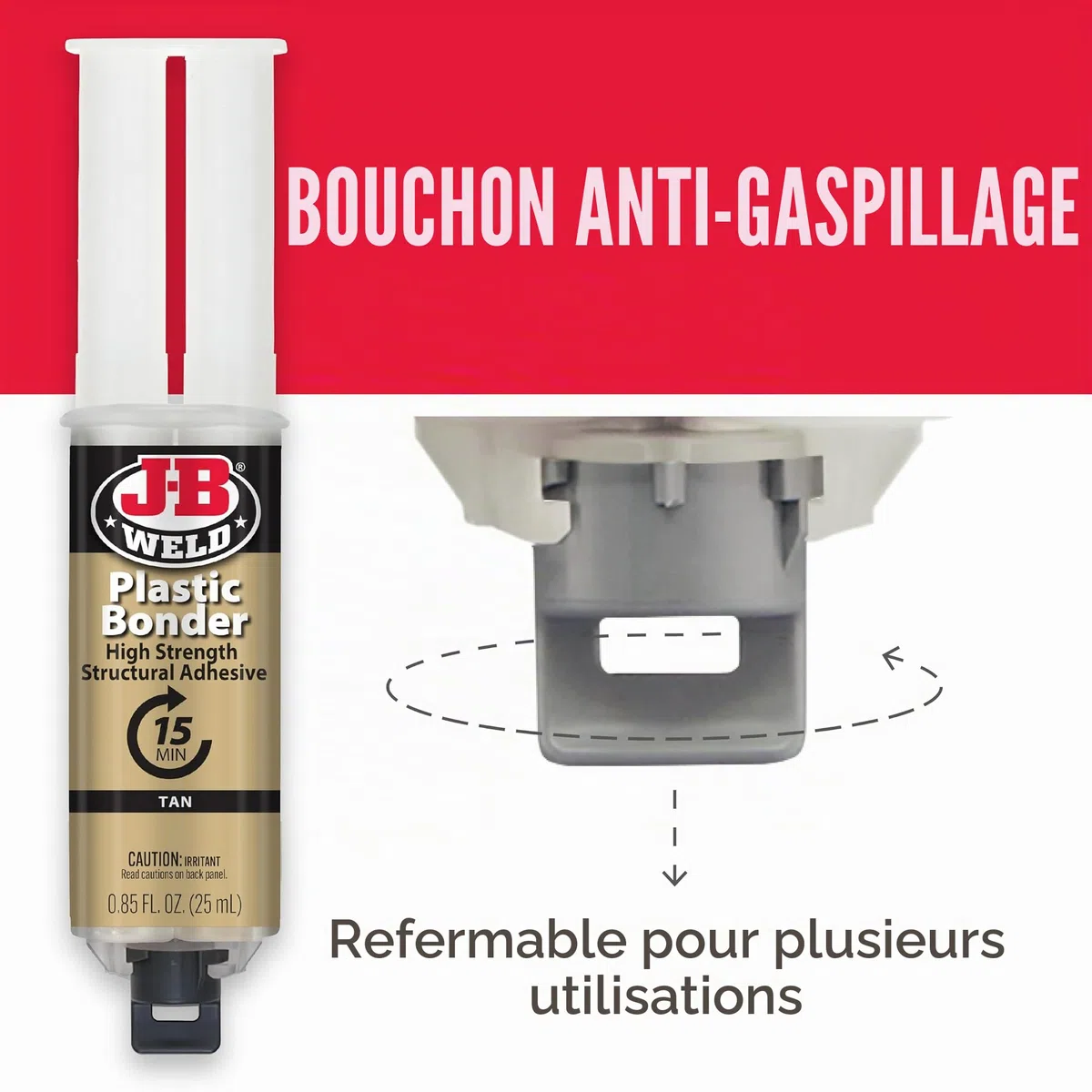 JB Weld TRA50133-TEX Seringue en Plastique