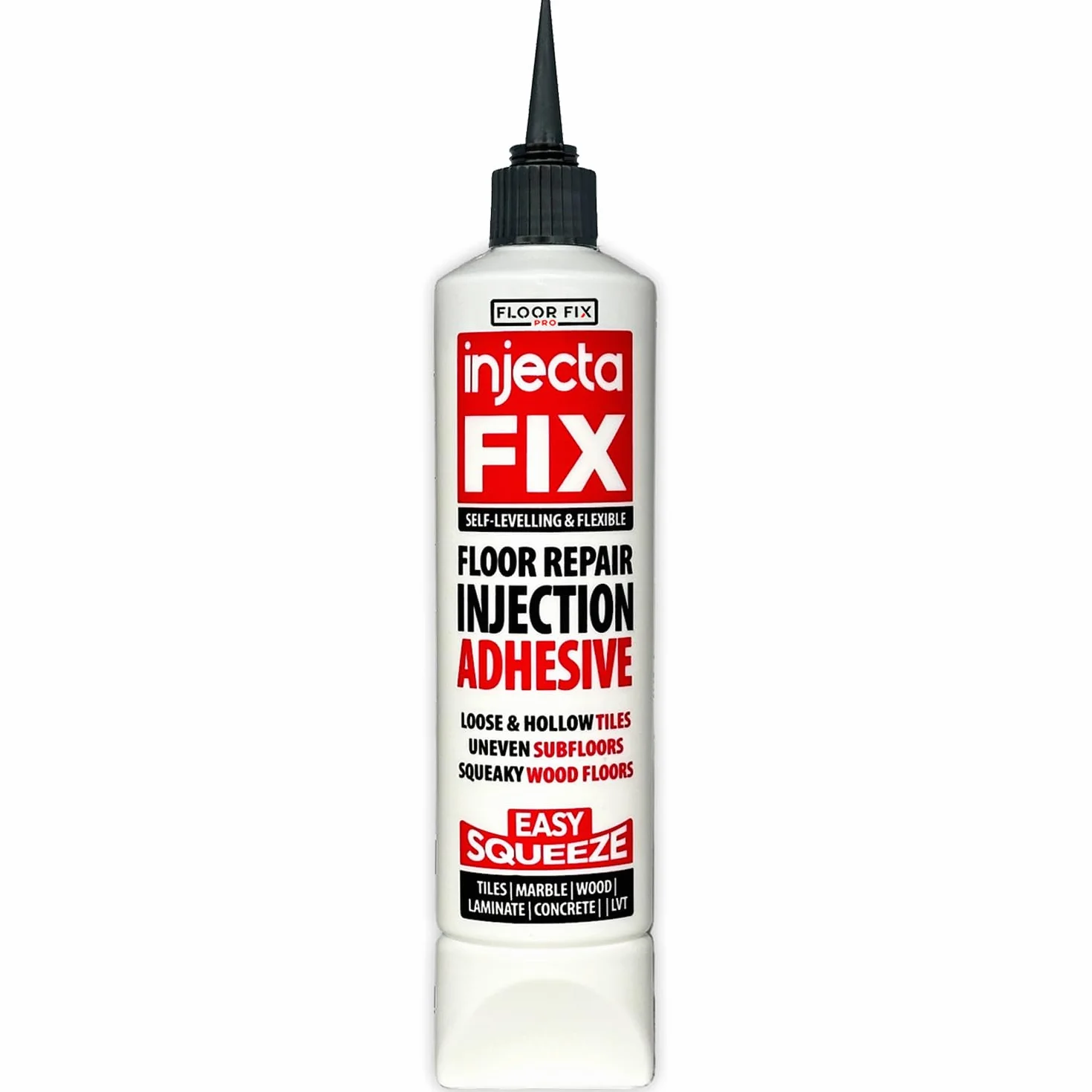 300ml - Kit Réparation Carreaux Décollés et Creux - Colle à Injection Puissante et Autonivelante - Facile à Utiliser sans Pistolet - Fixe Carreaux Lâches - Squeeze Tube