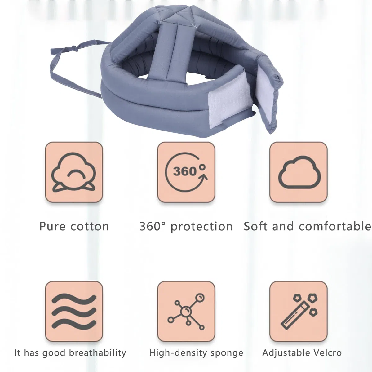Casque De Protection Épais Souple Et Réglable Respirant pour Personnes Âgées, Casque De Sécurité Anti-Chute pour Tête De Personne Âgée, Protecteur De Tête pour Adulte