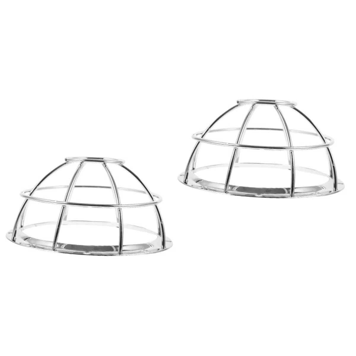 HOMSFOU 2pièces Garde De pour Détecteur De Fumée Acier Inoxydable Installation Rapide Anti-dommages Sécurise Système De Sprinkleur Incendie Compatible Normes De Sécurité