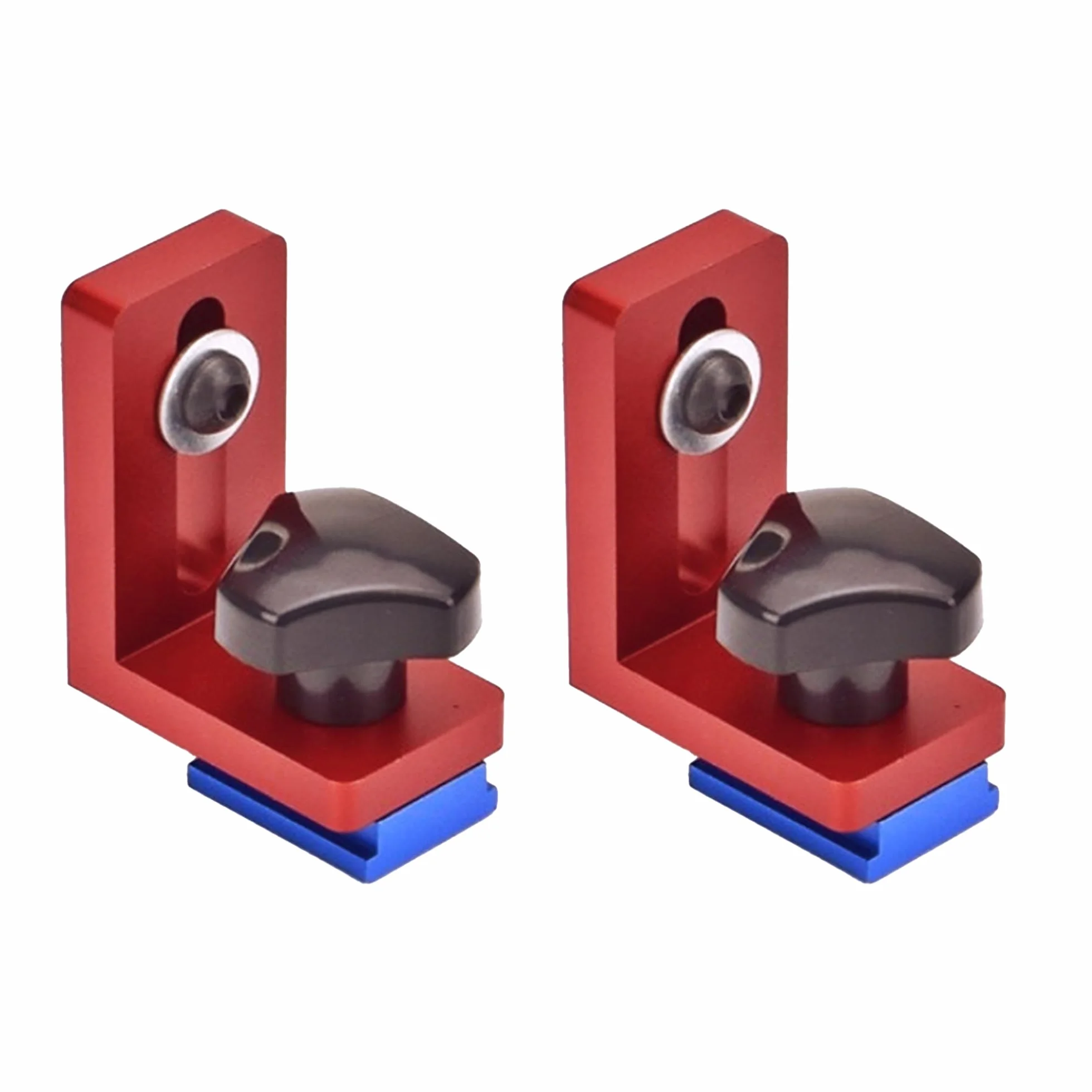 Lot de 2 butées de rail de guidage Stop, butée de rail de guidage type 30, butée de rail de guidage en T, Mitre Track Stop pour rails en T, butée coulissante pour travail du bois, butée de voie
