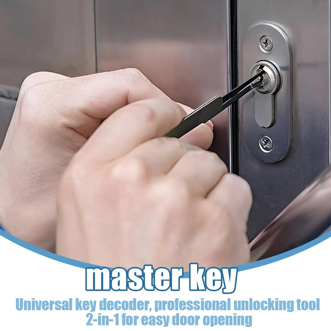 Passe partout Outil De Crochetage De Serrure Et Décodeur 2 En 1,kit De Crochetage De Serrure De Porte,lock Pick Decoder,outil Crochetage Et Décodeur Serrure,SS002 PRO