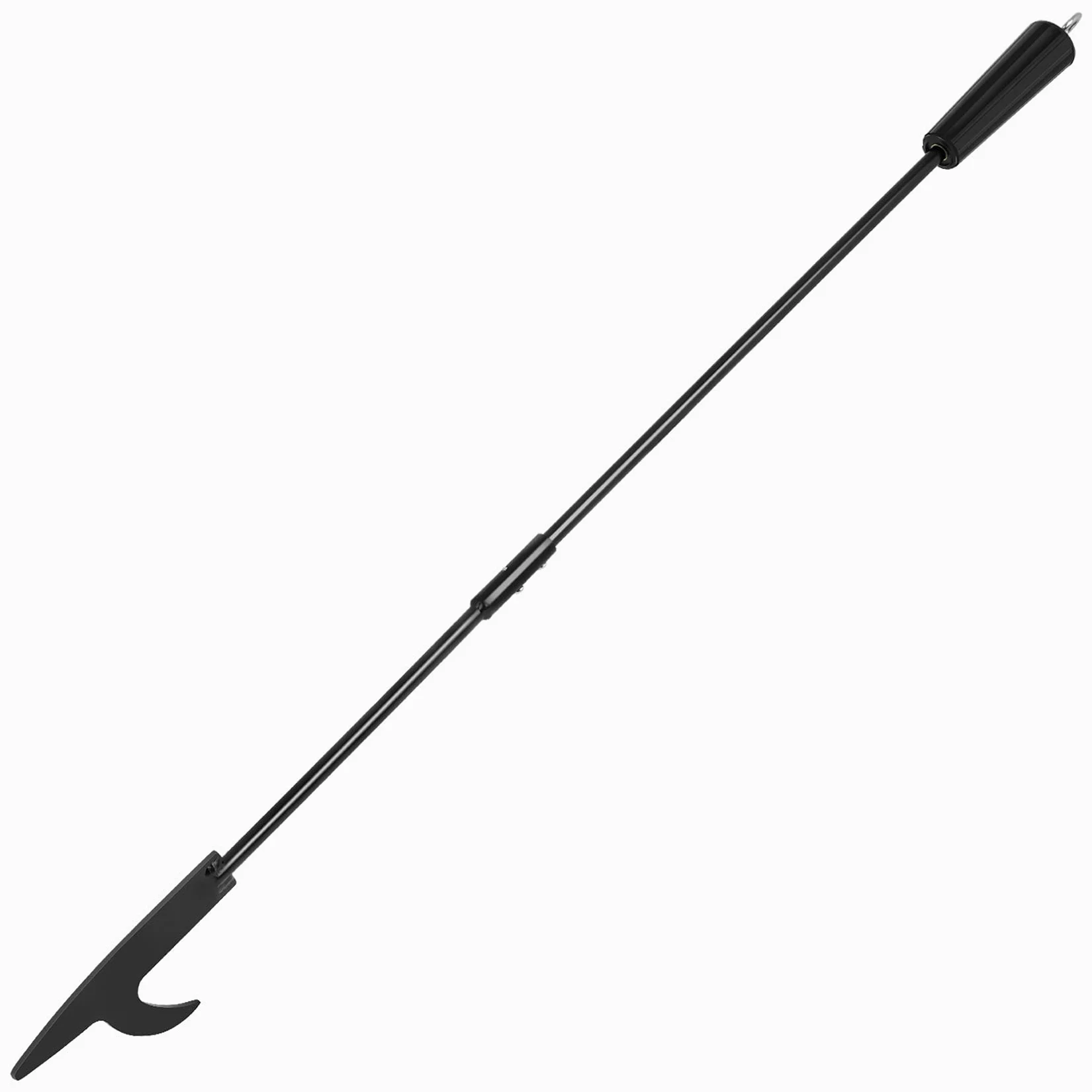 onlyfire Tisonnier de Cheminée 91 cm en Acier, Poker de Feu avec Crochet, Accessoire pour Poêle à Bois, Cheminée et Barbecue