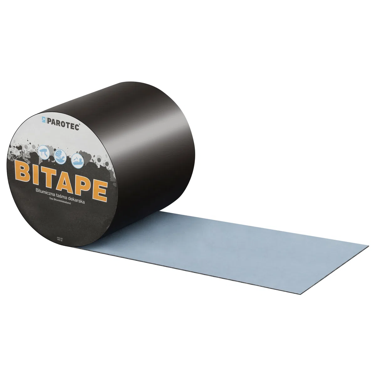 Ruban bitumineux 150 mm x 10 m, bande étanche auto-adhésive pour toiture, réparation fuite, résistance UV, humidité, aluminium, Anthracite RAL 7021