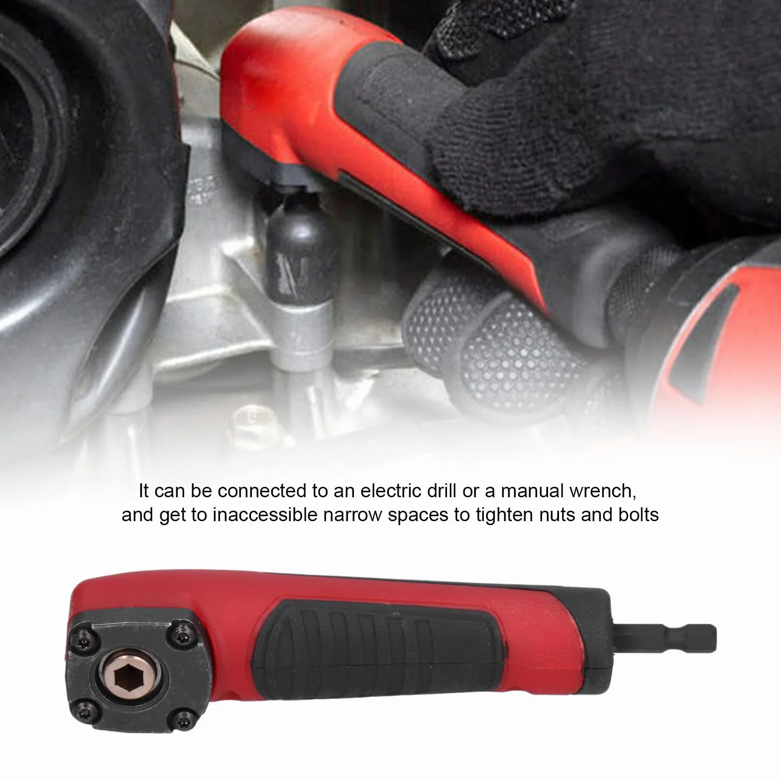 BigKing Perceuses à Angle Droit, Perceuses à Angle Droit Adaptateur, Adaptateur De Perceuse à Percussion Multifonctionnel à 90 Degrés, Pour Une Utilisation Dans Des Espaces Restreints