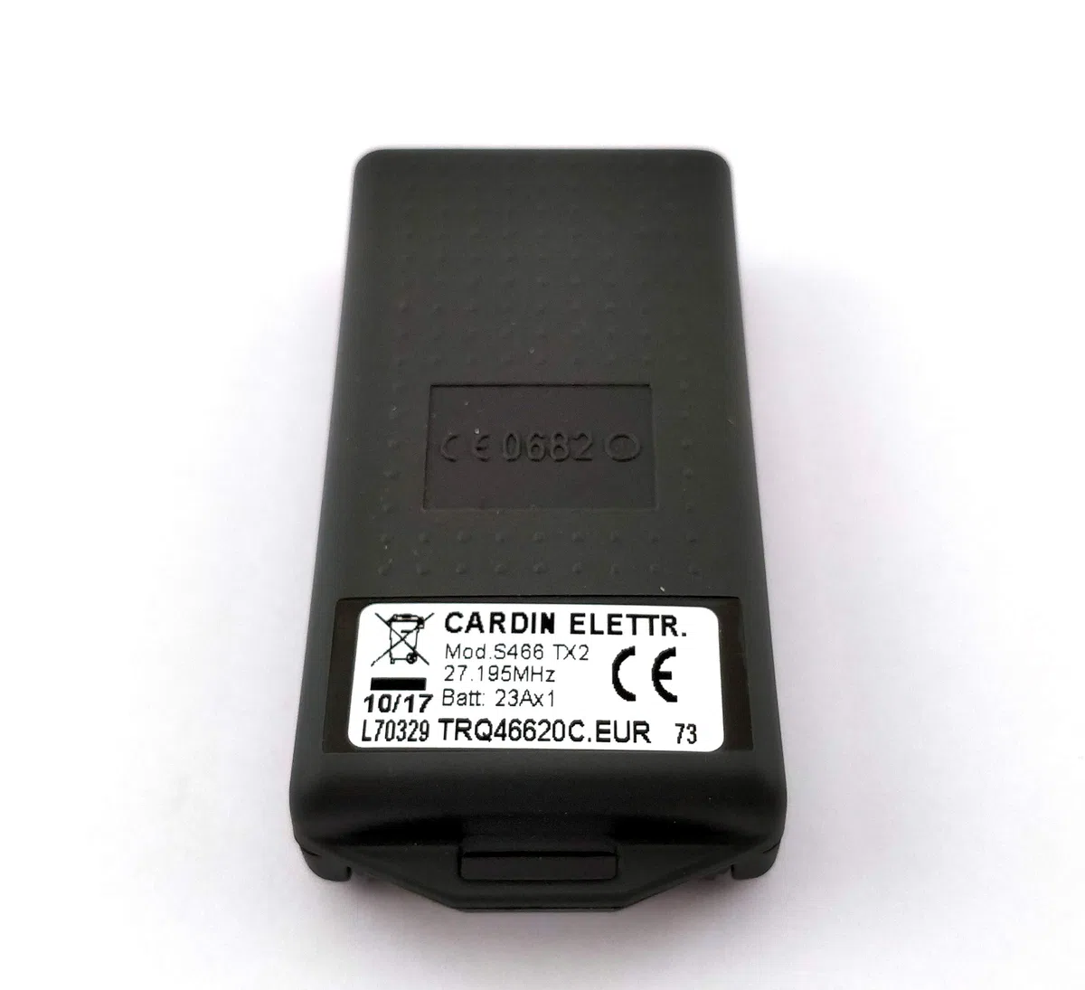 Telecommande Cardin fréquence 27.195 Mhz 2 canaux S466-TX2