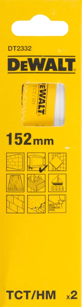 DeWalt DT2332-QZ - Hoja de sierra sable de carburo 152mm