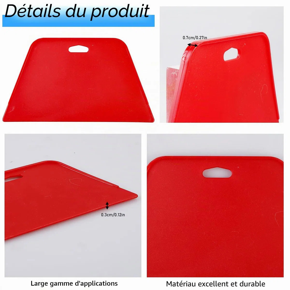 Lot de 6 outils de tapisserie, kit complet incluant brosse à tapisser, outils de tapissage, rouleaux, outil de coupe, outil de lissage de papier peint, set de papier peint pour contact adhésif