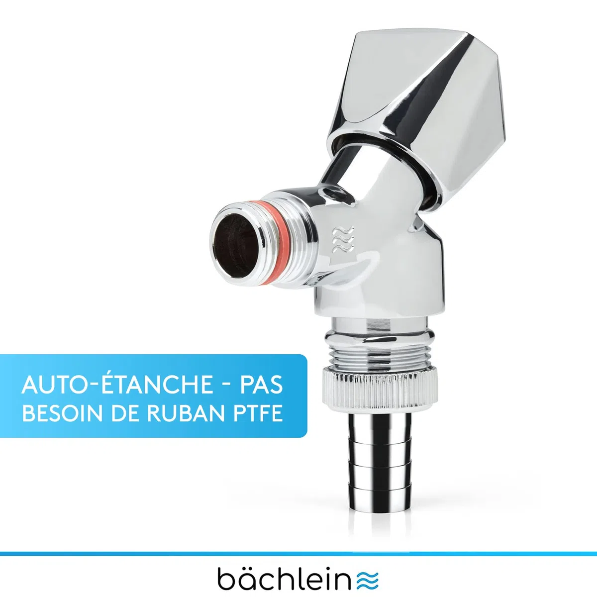 Bächlein Valve universelle auto-étanche pour machine avec clapet anti-retour, valve à siège incliné