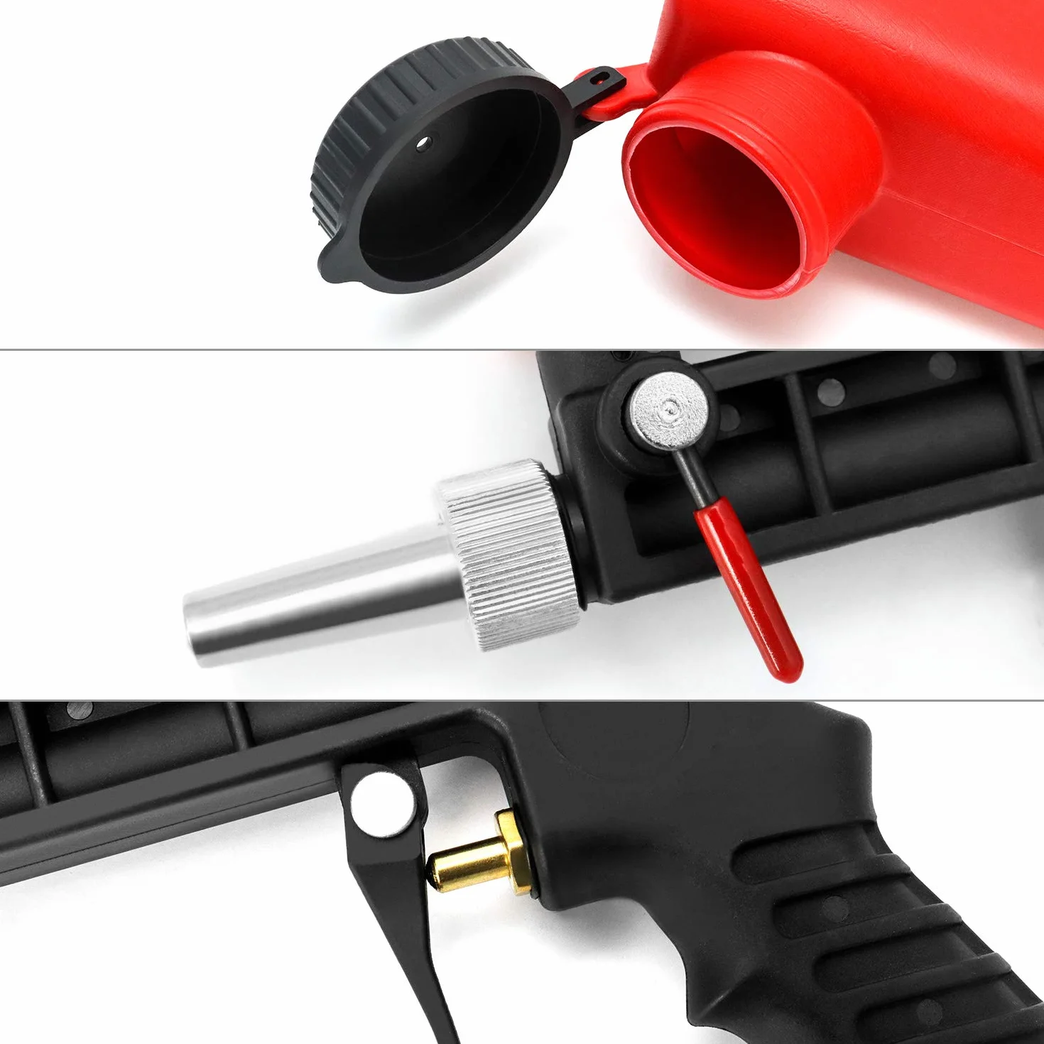 QWORK Pistolet de sablage, Sableuse pneumatique, pour sablage