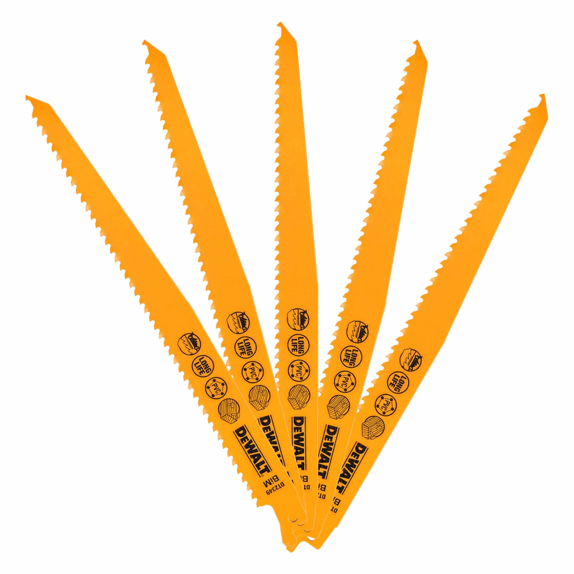 DEWALT DT2349QZ 228mm Lame de scie alternative Coupe rapide bois clouté et plastique (Import Grande Bretagne)