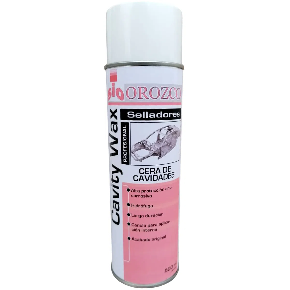 SIO Cire de Cavités en Spray 500 ML – Protection Anticorrosion pour Corps Creux et Tôles – Cire de Protection Anti-Rouille pour Automobile, Utilitaire, Camion, Remorque et Carrosserie