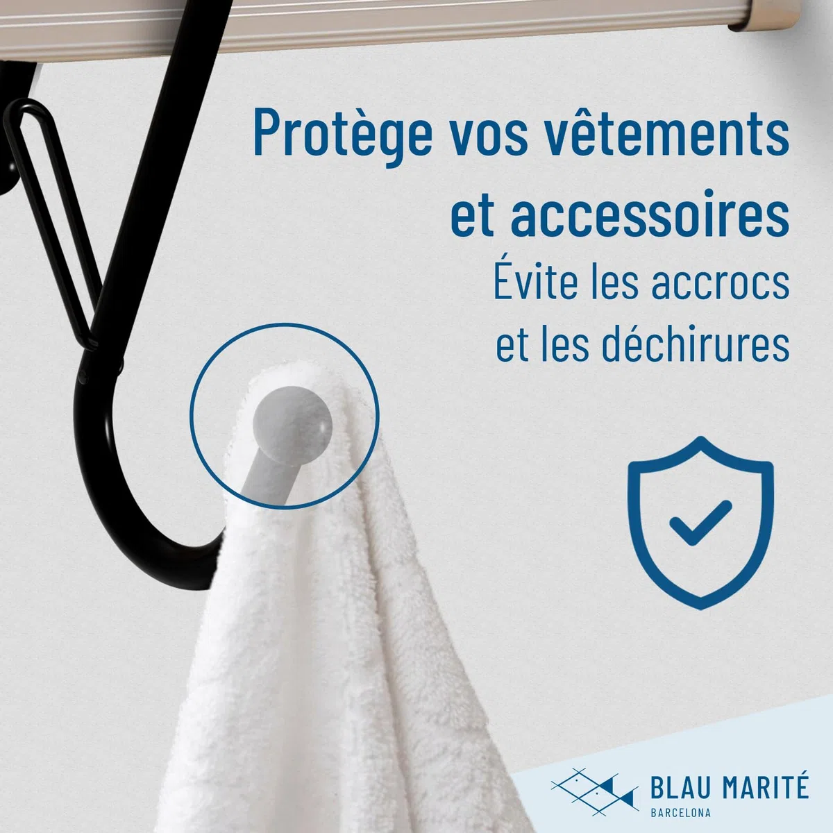 Lot de 10 Crochets en S avec Fermeture de Sécurité Anti-Chute – Crochets S Métal pour Rangement Cuisine, Salle de Bain et Armoire – Pour Barres jusqu’à 2 cm – Noir