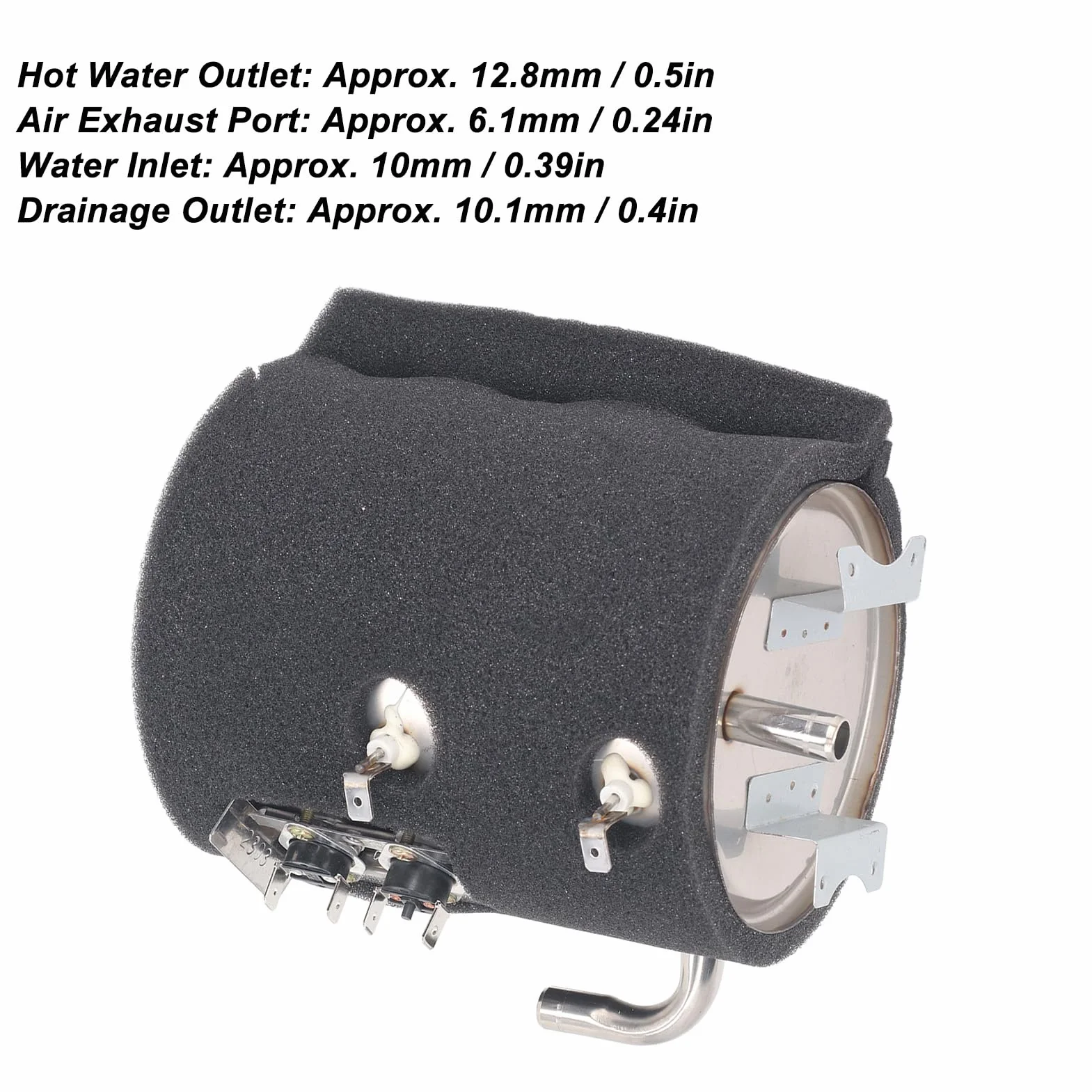 Réservoir Chauffant pour Distributeur D'eau en Acier Inoxydable de 1 L, Fournit de L'eau Chaude à Tout Moment, Taille Compacte et Poids Léger, Facile à Installer, adapté à