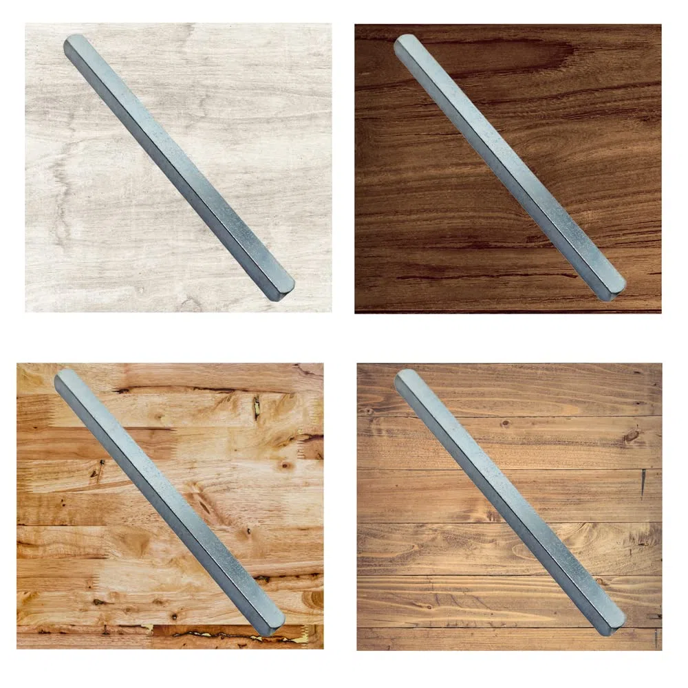 Universal Hardware 5 mm x 150 mm Barre d'axe de poignée de porte – Tige de rechange carrée unie en acier massif pour salle de bain, UPVC, bois et composite Poignées de porte et de fenêtre