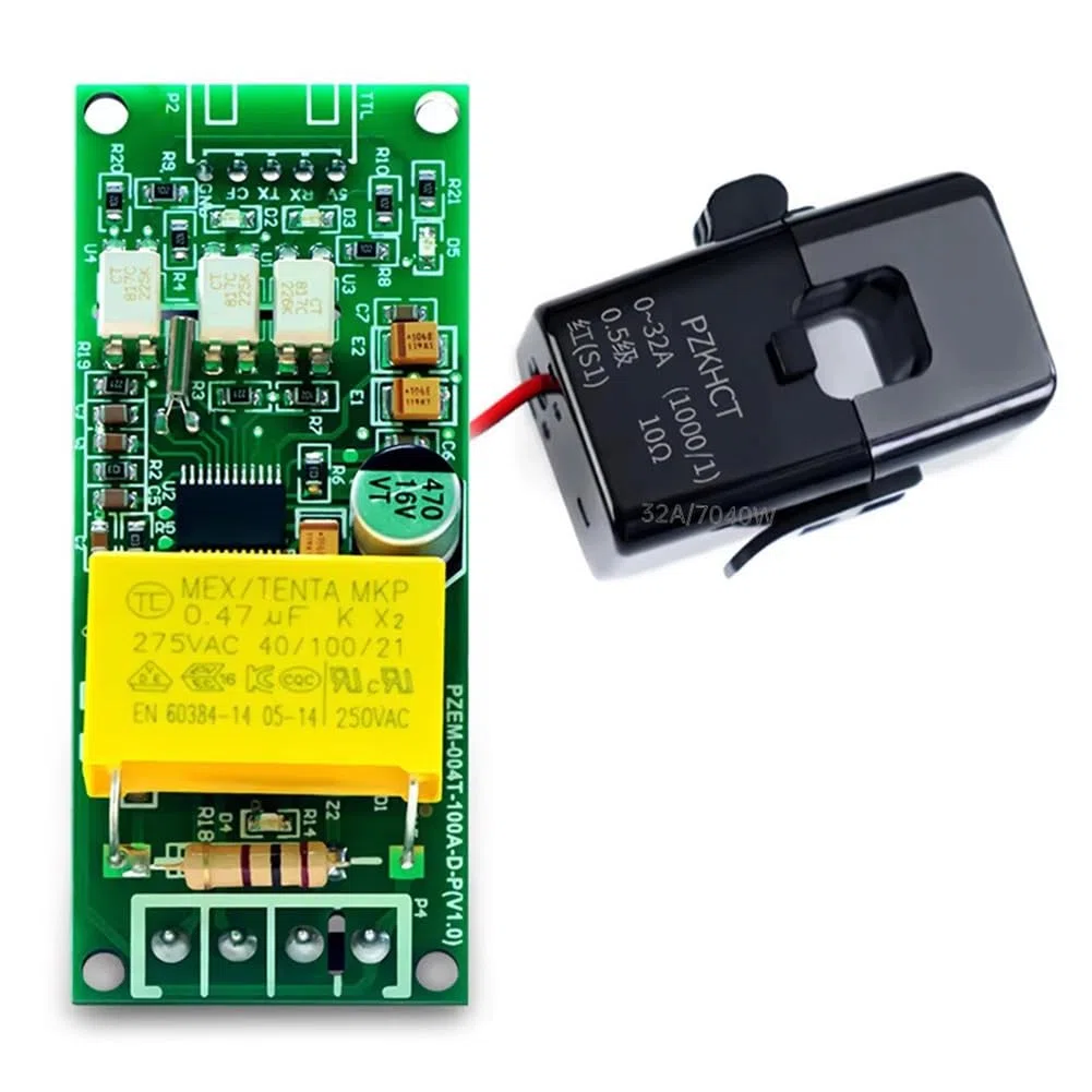 Module de Test de Puissance AC Digital Meter PZEM-004T Voltmètre Ampèremètre Wattmètre Fréquence Interface Série TTL de L'Array de Broches Version Ouverte