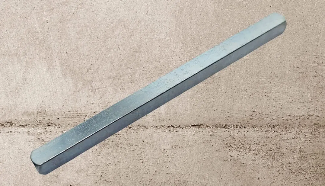 Universal Hardware 5 mm x 150 mm Barre d'axe de poignée de porte – Tige de rechange carrée unie en acier massif pour salle de bain, UPVC, bois et composite Poignées de porte et de fenêtre