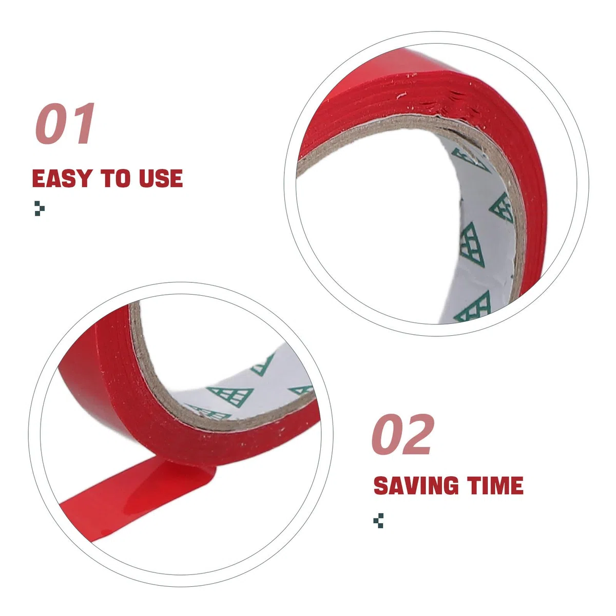 SUPVOX Ruban Adhésif Alimentaire Coloré 10 Rouleaux 12 MM X 45 M Polypropylène Rouge pour Emballage Légumes Scellage Paquet Usage Supermarché et Conditionnement Frais