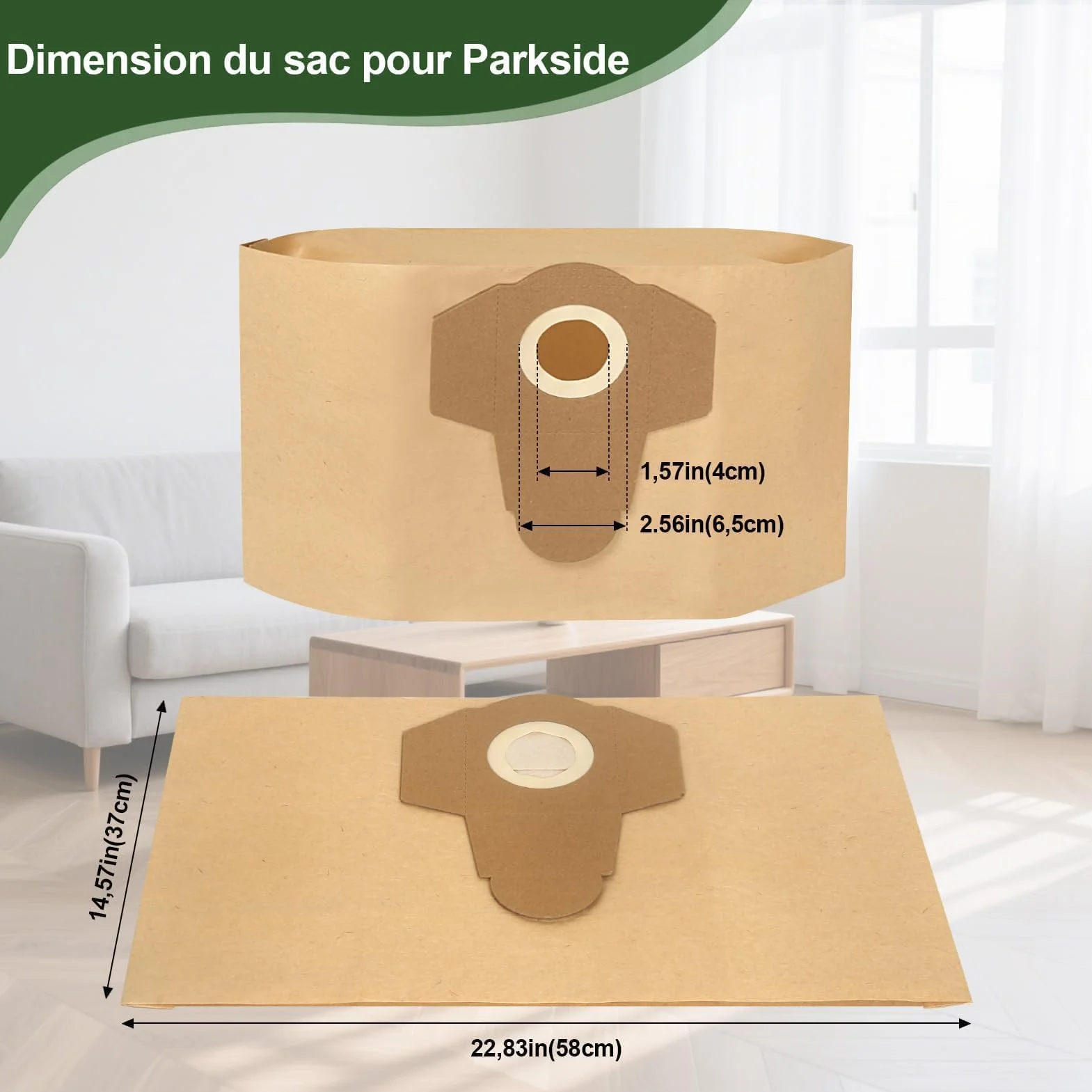 12 Sac pour Aspirateur Parkside PWD 25 PWD 30 PNTS 1500 1600 A1 A2 B1 B2 B3 C1 C4 D1 E2