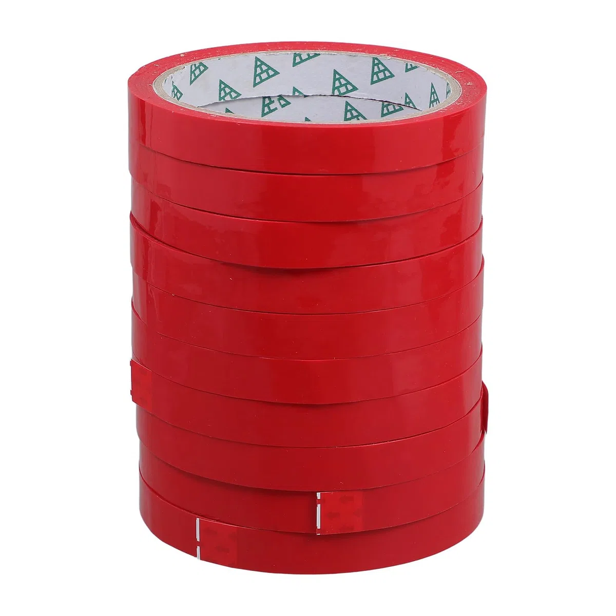 SUPVOX Ruban Adhésif Alimentaire Coloré 10 Rouleaux 12 MM X 45 M Polypropylène Rouge pour Emballage Légumes Scellage Paquet Usage Supermarché et Conditionnement Frais