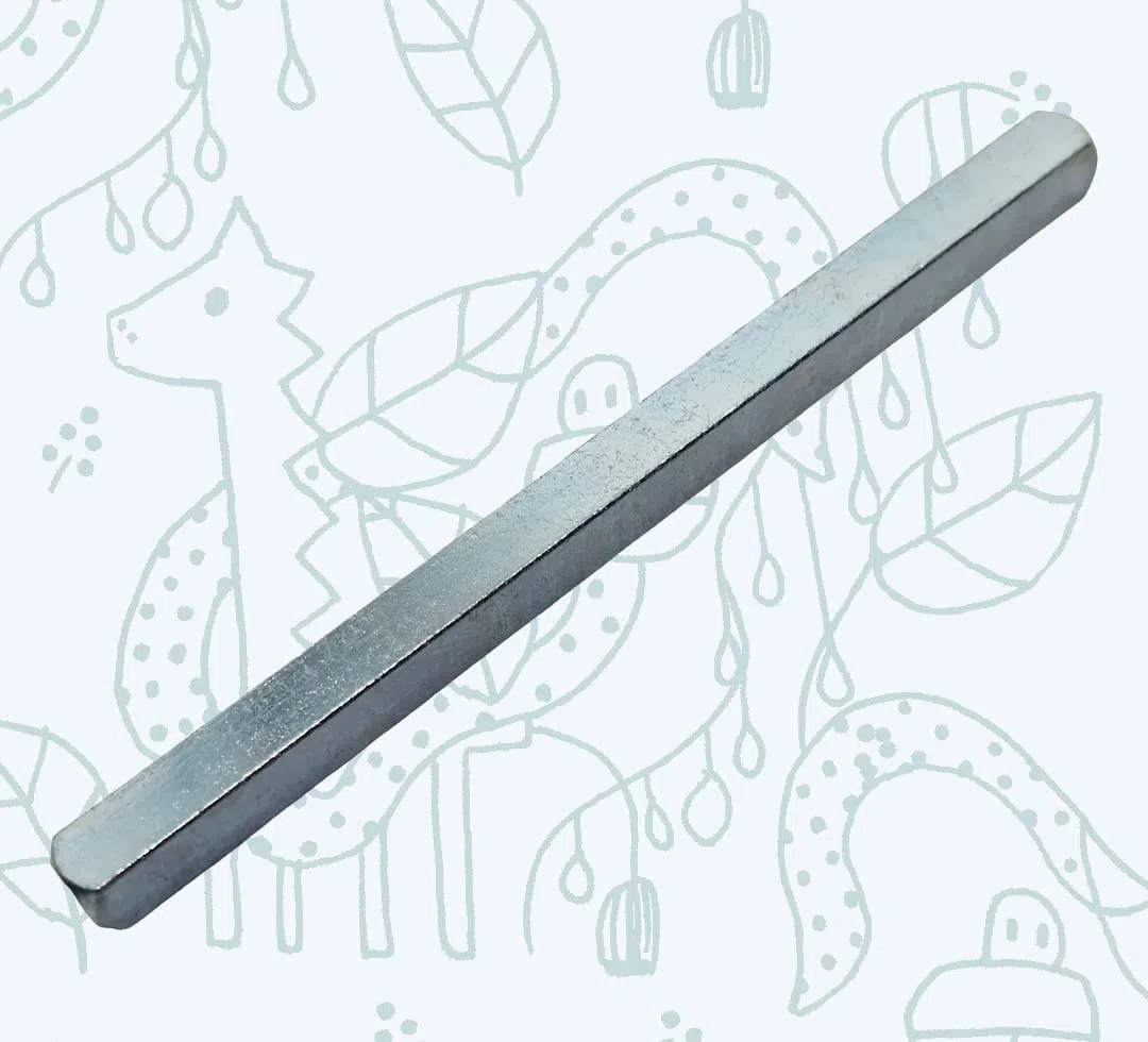Universal Hardware 5 mm x 150 mm Barre d'axe de poignée de porte – Tige de rechange carrée unie en acier massif pour salle de bain, UPVC, bois et composite Poignées de porte et de fenêtre