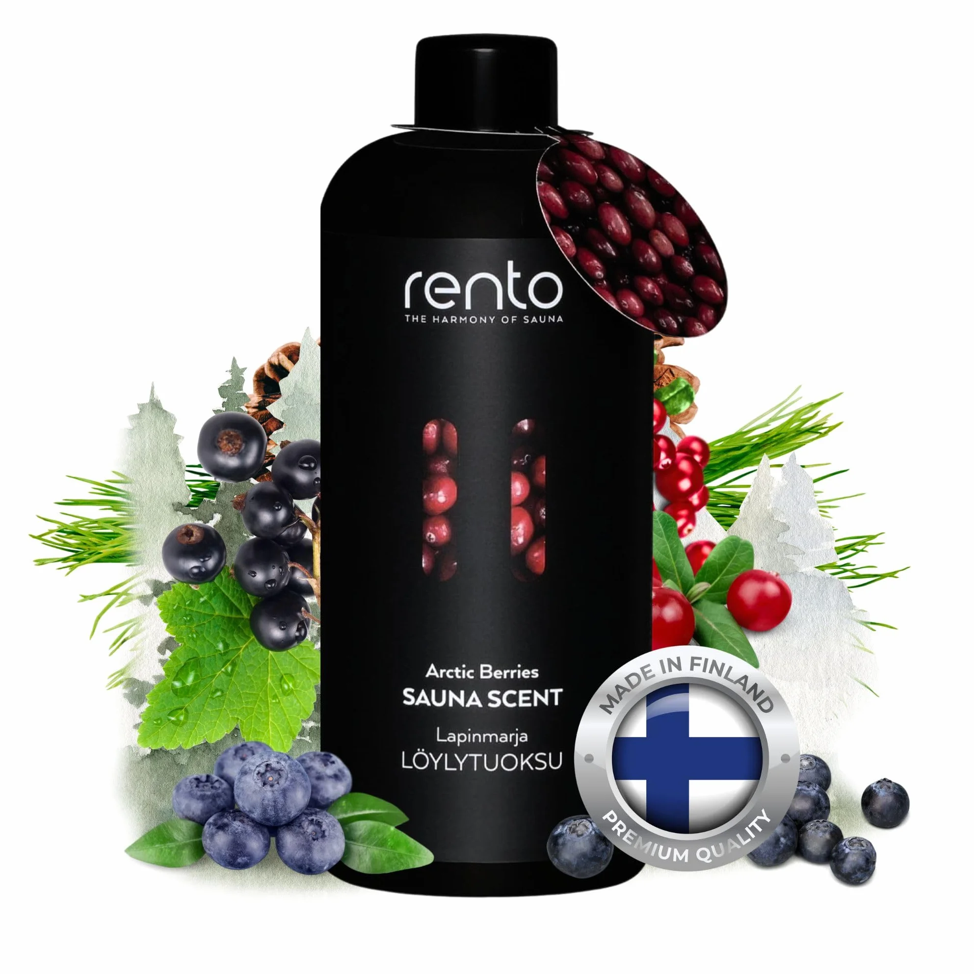 Rento Essence Infusion pour sauna 400 ml Baies arctiques (New Edition)