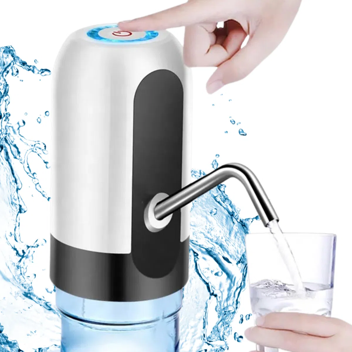 Distributeur d'eau pour carafes, robinet pour bidons d'eau sans BPA, distributeur d'eau bidon, distributeur d'eau 5 et 8 litres, distributeur d'eau 5 et 8 litres, distributeur d'eau Blanc
